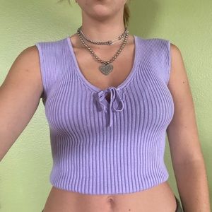 Lilac knit top